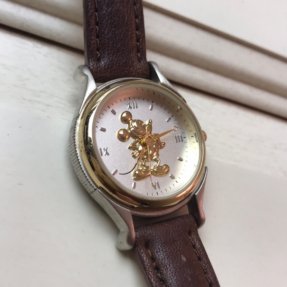 Disney Gold Silhouette Mickey Watch